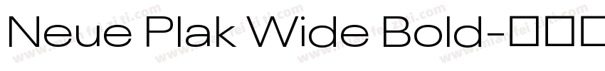 Neue Plak Wide Bold字体转换